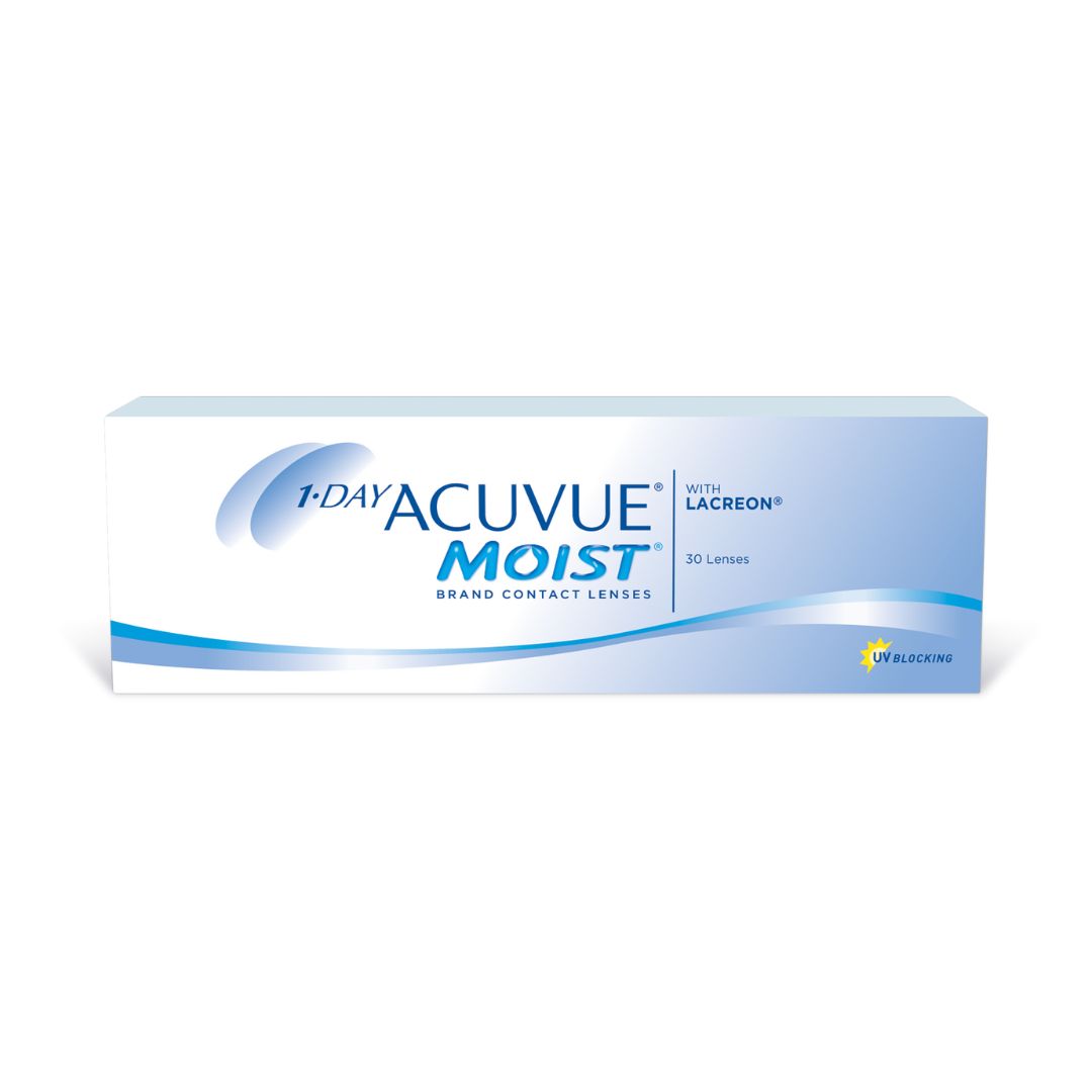 1 Day Acuvue Moist Contact lenses 30 Pack.