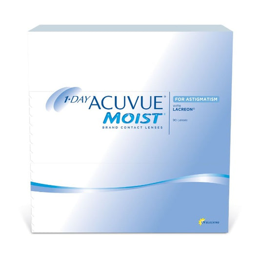 1 Day Acuvue Moist for Astigmatism contact lenses 90 Pack