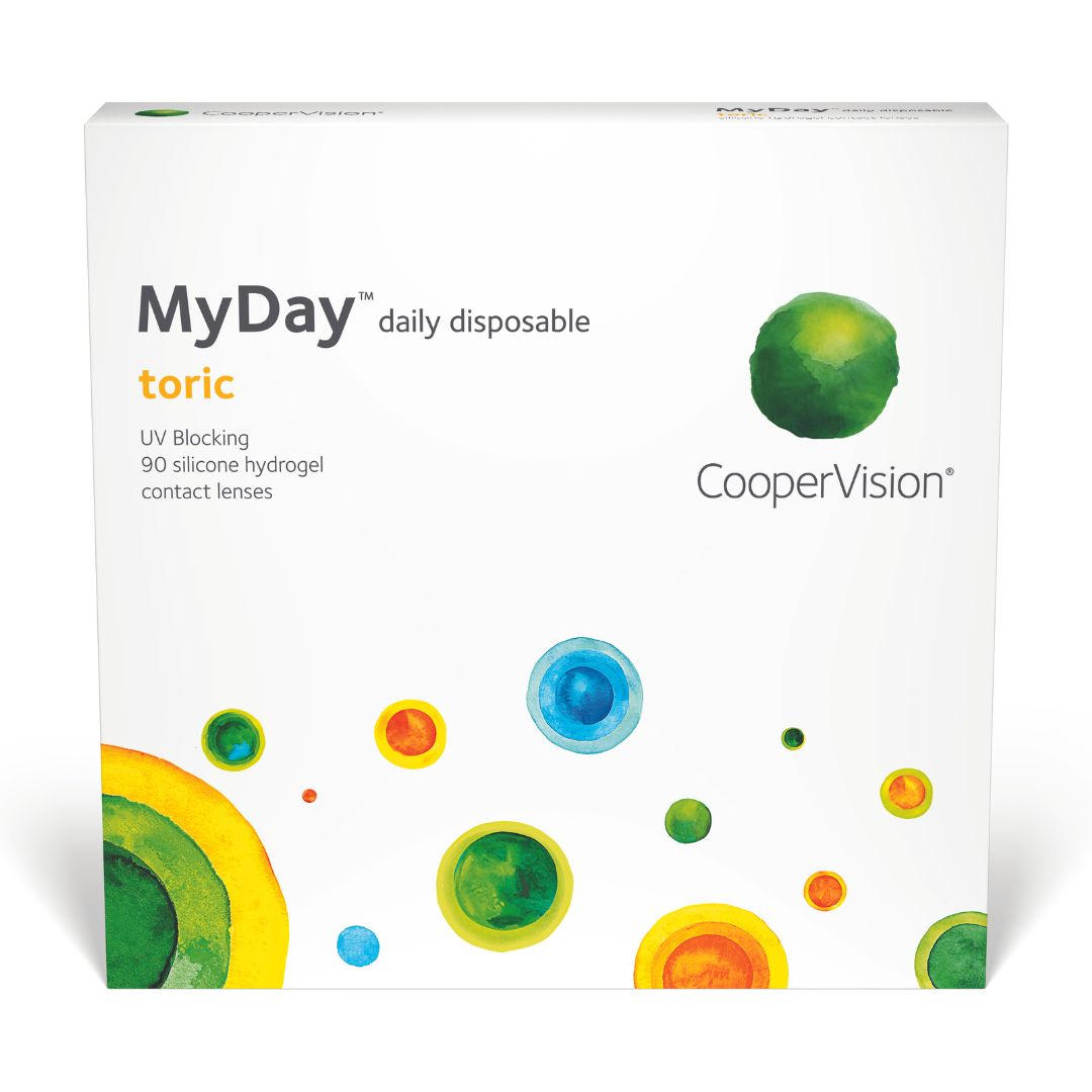 MyDay Toric daily contact lenses 90 pack from Coopervision.